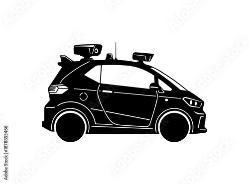 Compact Electric Vehicle Silhouette