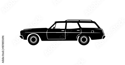 Vintage Station Wagon Illustration