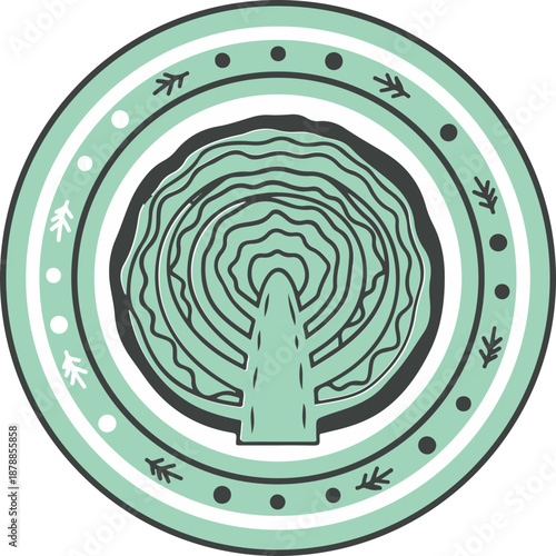 Nature Tree Ring Emblem