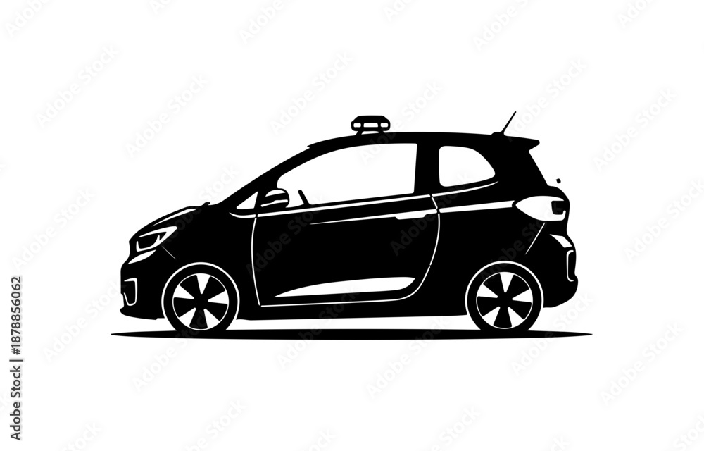 Obraz premium Modern Electric Vehicle Illustration