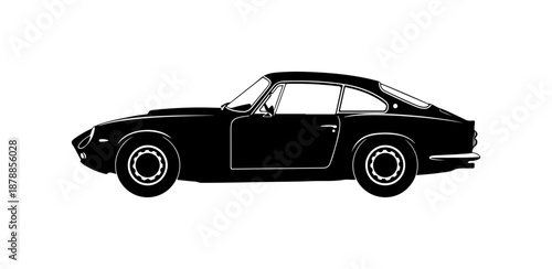 Classic Sports Car Silhouette