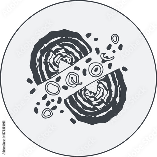 Sliced Cabbage Food Icon