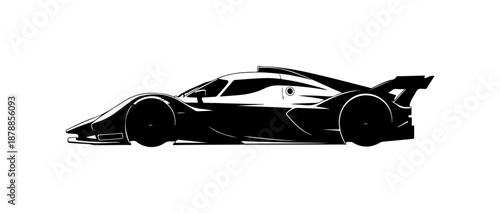 Stylized Sports Car Illustration