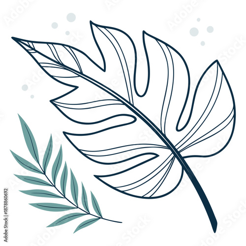 Abstract leaf illustration