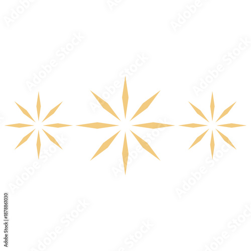 Shining Stars Aligned in a Row