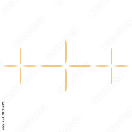 Shining Stars Aligned in a Row