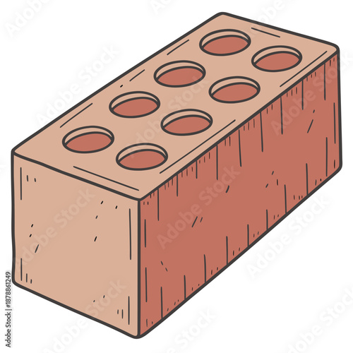 Illustrated hollow brick