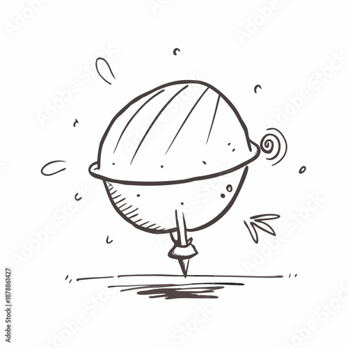 Illustration of a compass