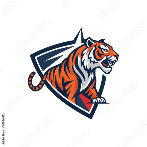 Esport vector logo tiger, tiger icon, tiger head, vector, sticker