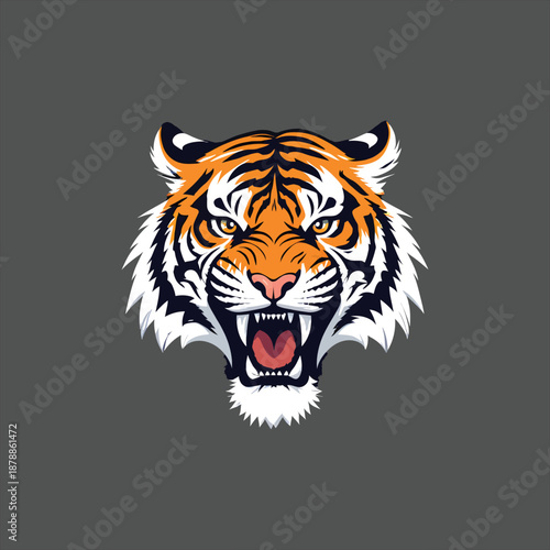 Esport vector logo tiger, tiger icon, tiger head, vector, sticker