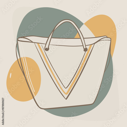 Stylish handbag illustration
