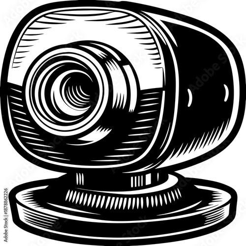 Vintage webcam illustration