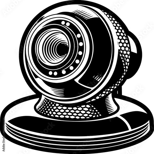 Vintage webcam illustration