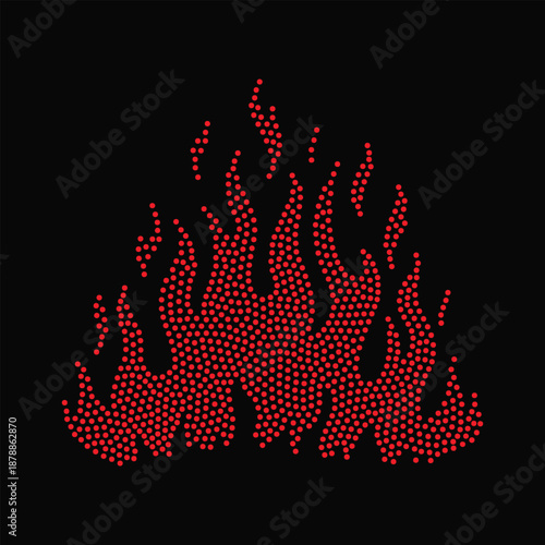 Rhinestone Design Vector Template