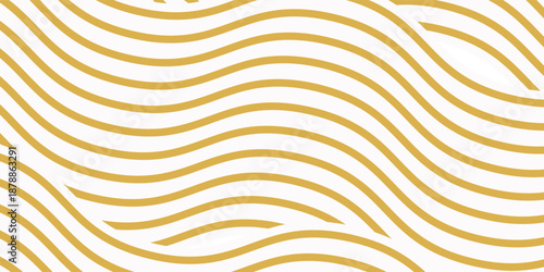 Yellow instant noodle  pasta and spaghetti texture with geometric wavy lines. Ramen  pasta vector pattern. Background abstract food illustration