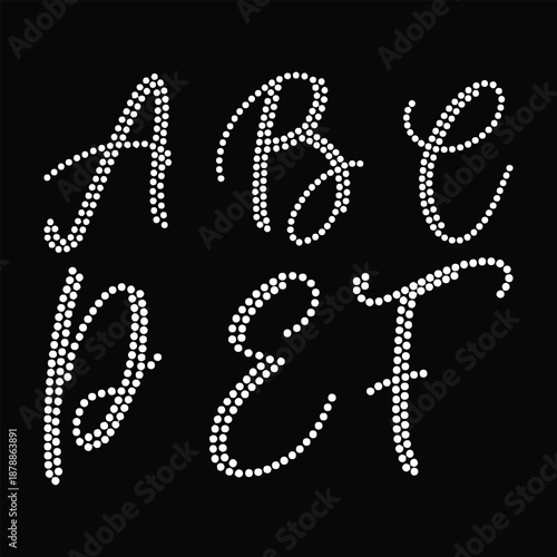 Rhinestone Design Vector Template