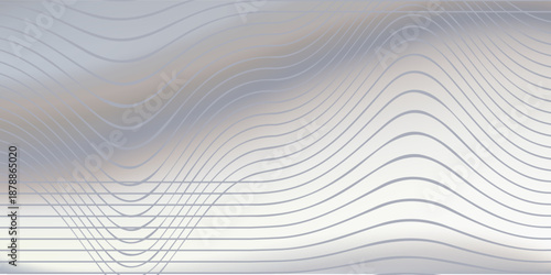 Reeded acrylic corrugated plastic texture. Diamond wavy sheet vector paper design. Luxury modern iridescent blurry glass. Reflection refraction effect. Clear fluid fluted stage. Polycarbonate gradient
