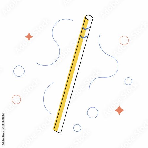 Celebratory cracker illustration