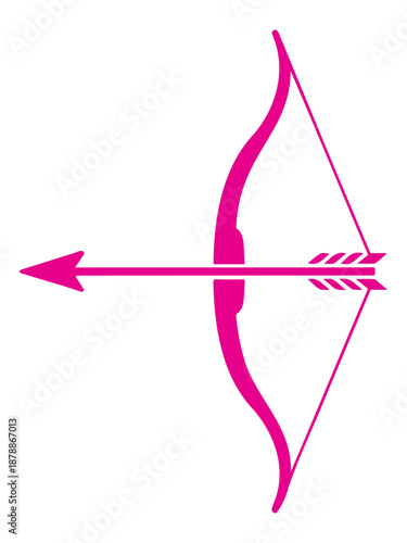 Pink ribbon with a bow forming a heart symbol of love in a soft vector illustration