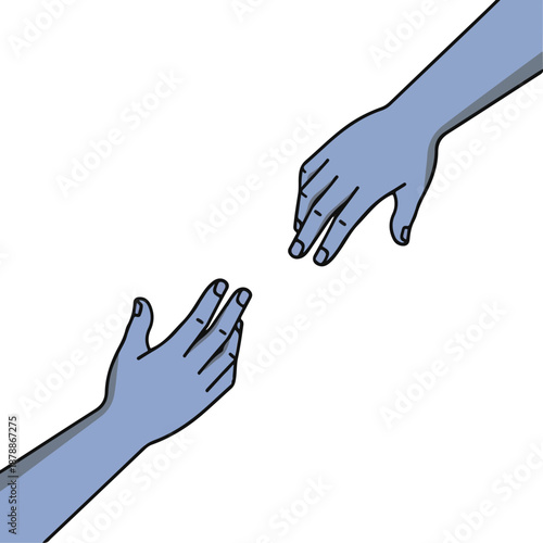 Reaching Hands Connection