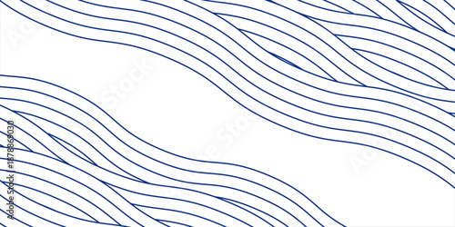 Blue water wave line pattern background. Vector illustration. Japanese style concept.vector eps10