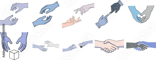 Hand Gesture Icon Set