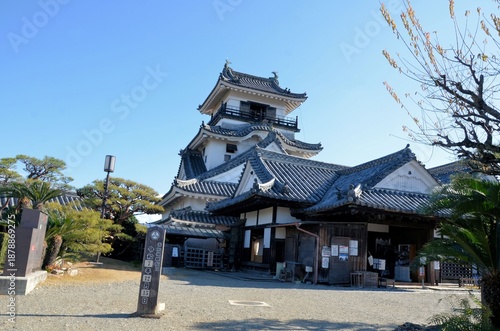 Bild auf Leinwand 高知城 天守閣と本丸御殿