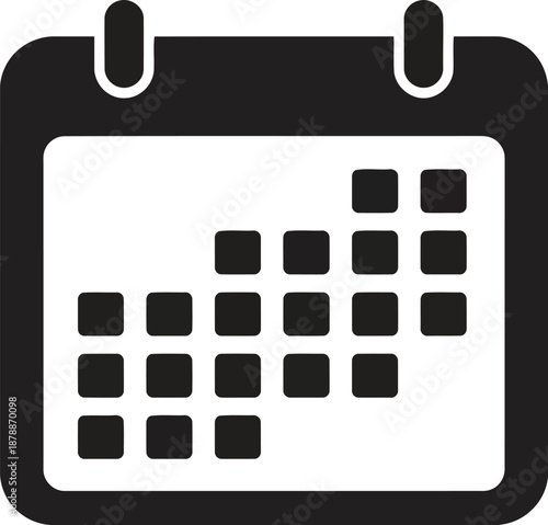 Planning date appointment time schedule organizer element business template symbol design graphic vector illustration icon