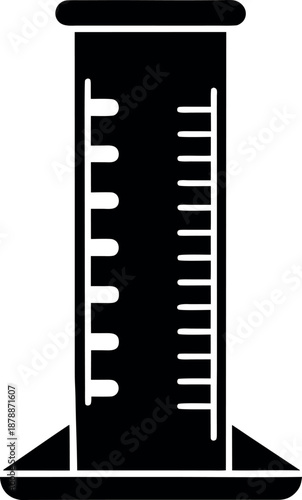 Laboratory Measuring Cylinder Icon for Science Use