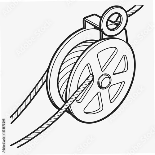 Film reel illustration