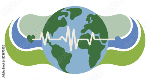 World Health Day logo icon design, vector illustration