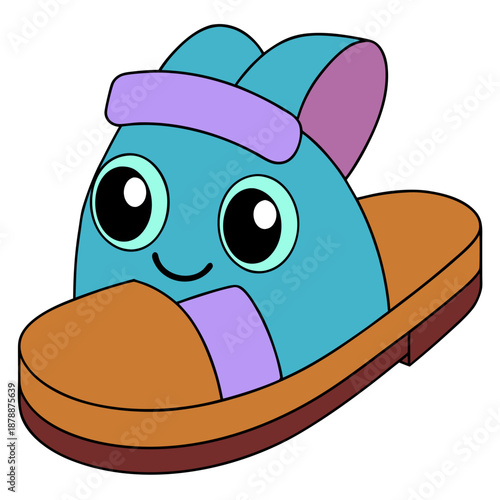 Cartoon slipper character