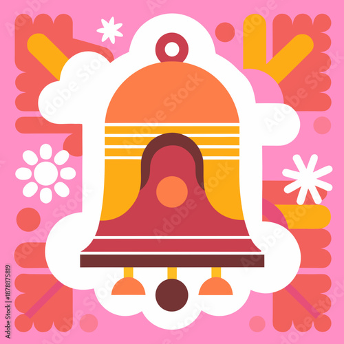 Vibrant bell illustration