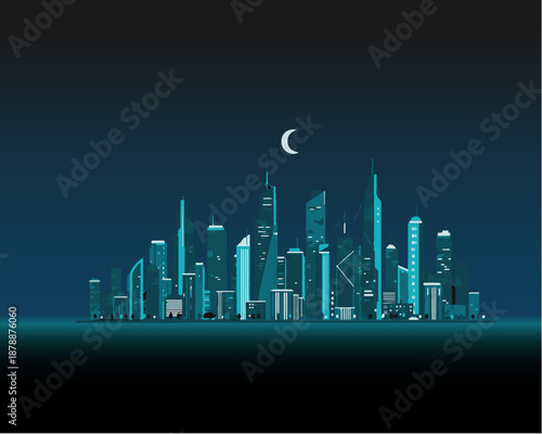 abstract city background with city