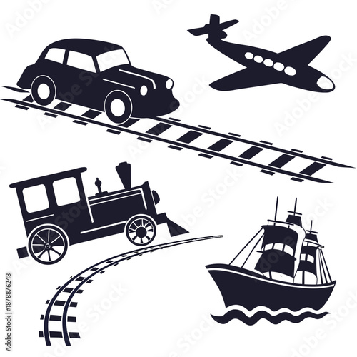 Various modes of transportation