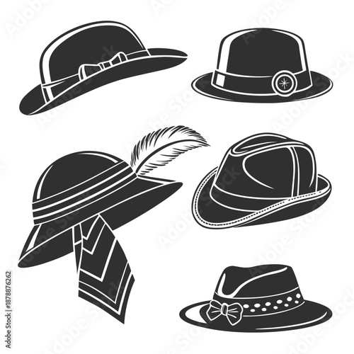 Collection of vintage hats