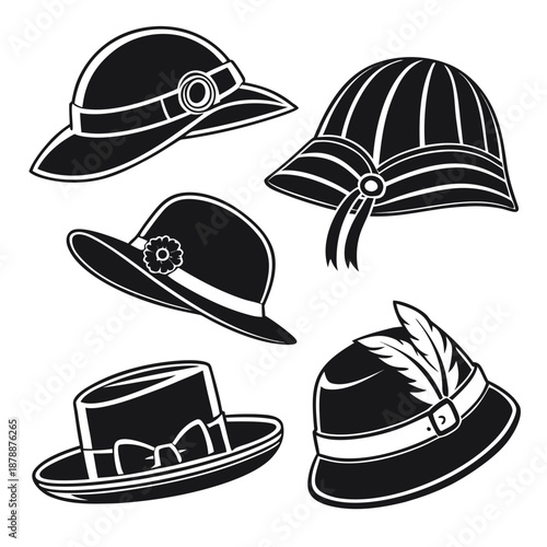 Collection of vintage hats