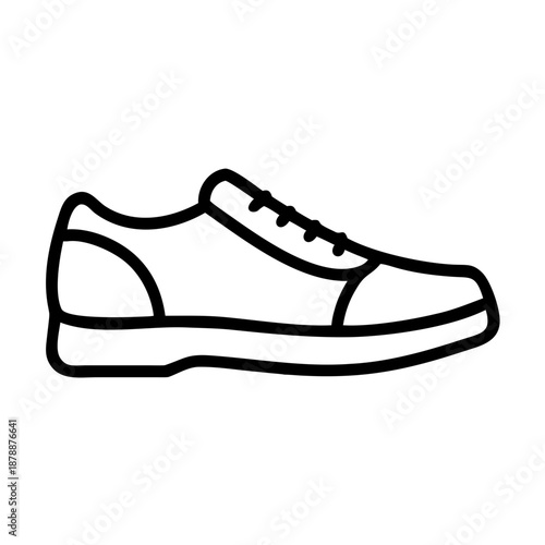 White sneaker illustration