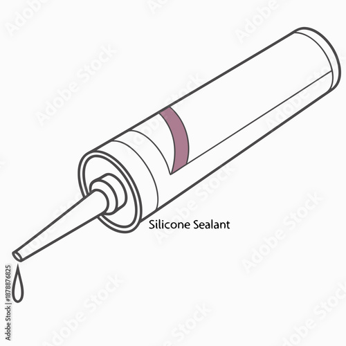 Silicone sealant tube