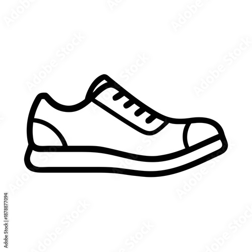 Minimalist shoe icon
