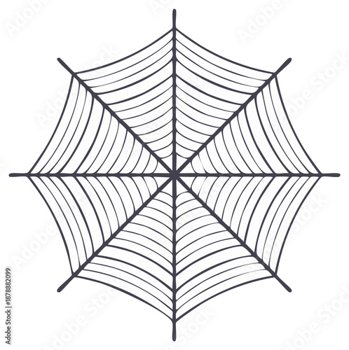 Spiderweb Illustration, Halloween Decoration, Cobweb Graphic Element, Spooky Design, Web Design, Simple