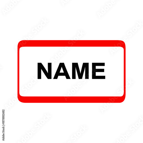 Name tag sign