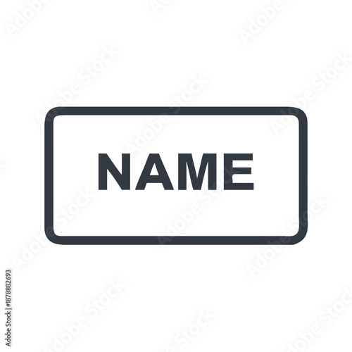 Name tag icon