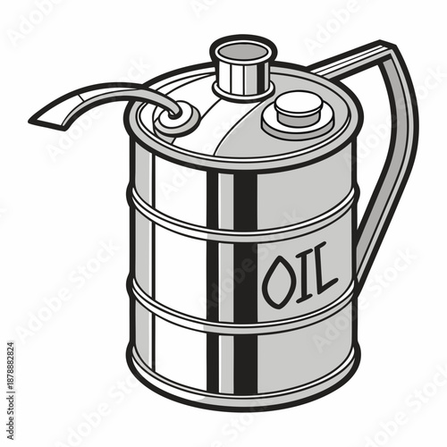 Oil drum illustration