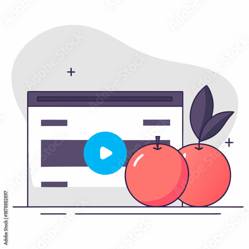 Video interface with apples