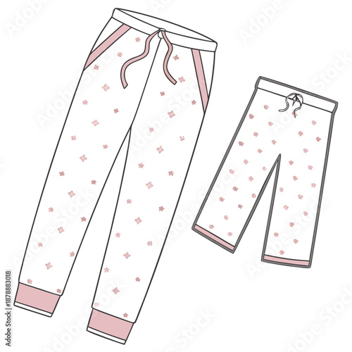 Patterned sweatpants