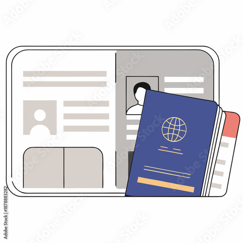 Travel documentation illustration