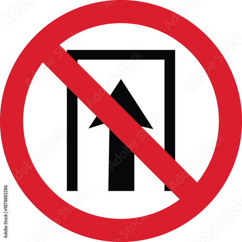 Furniture prohibited sign icon, no table allowed restriction symbol