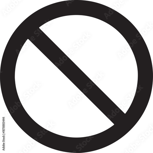 Universal Prohibition No Symbol Icon