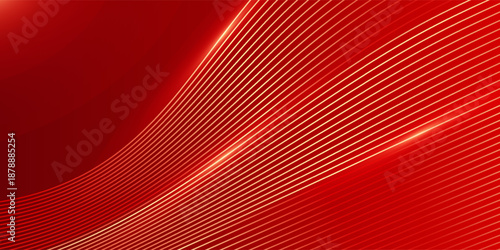 Abstract background design modern red and gold geometric elements vector illustration